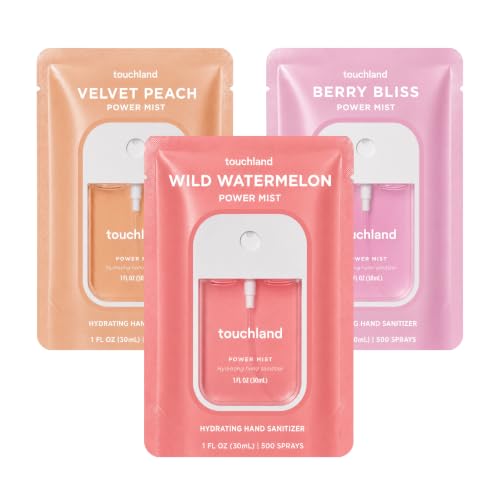 Touchland Juicy Trio Hand Sanitizer Spray Set - Hydrating Travel Size