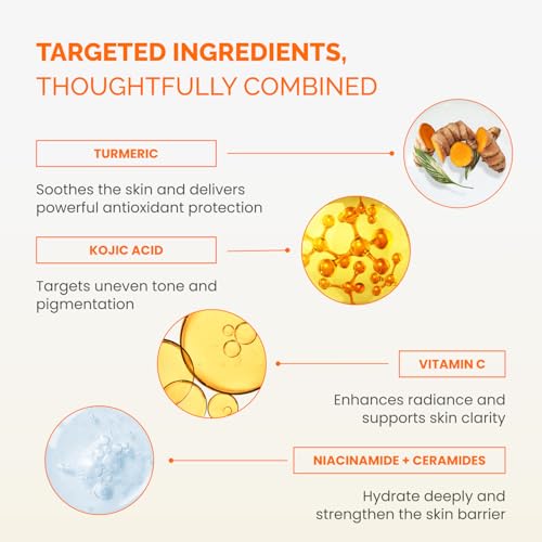 Kojic Acid & Turmeric Cleansing Pads - Dark Spots & Hyperpigmentation, 60 Pcs