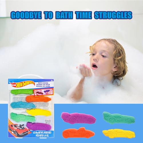 Bubble Gum Scented Bath Bomb Set for Kids - 6 Piece
