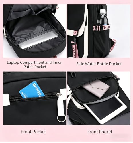 KATSEYE Kpop Aesthetic Backpack with USB Charging Port