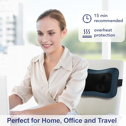 Shiatsu Back & Neck Massager with Heat – Deep Tissue Relief