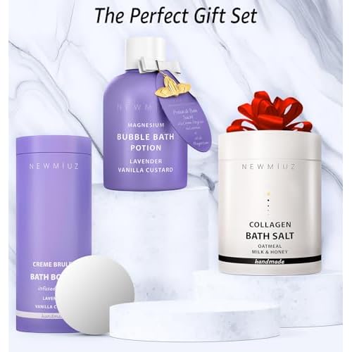 Luxury Creamy Lavender Bath Gift Set for Women and Men- Pack of 2