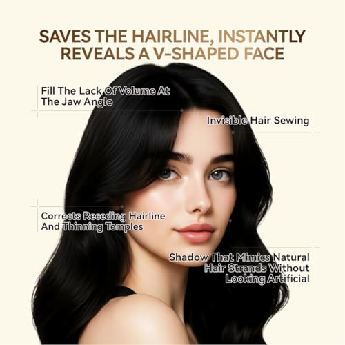 Hairline Shadow Powder - Instant Thinning Hair Concealer, Black