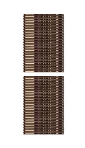 Amazon Basics No Slip Bobby Pins, 72 Count, Brunette Brown – All Hair Types