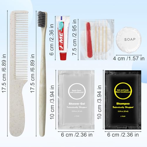 40-Pack Disposable Travel Toiletry Kit Set