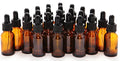 Amber Glass Bottles with Droppers, 15ml, 24 Pack