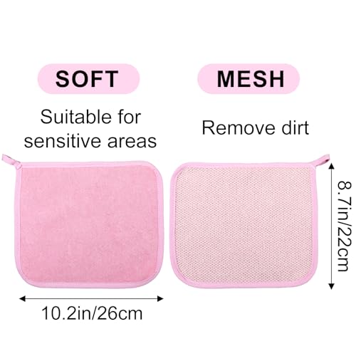 20 Pcs Exfoliating Washcloths, Double Sided Wash Cloths for Showering, Exfoliating body scrubber, Exfoliating Shower Towel for Women and Men