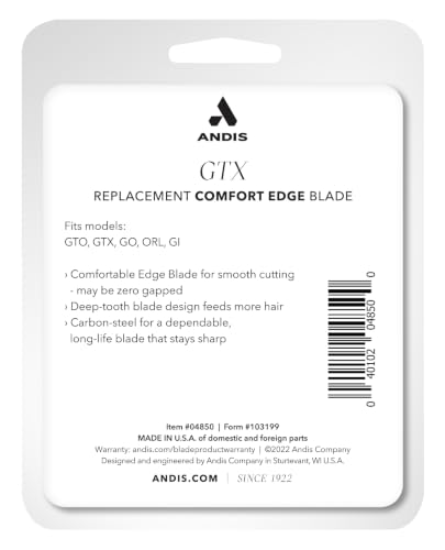 Andis GTX T-Outliner Replacement Blade | Carbon Steel Deep Tooth