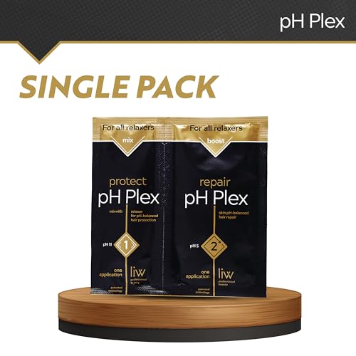 LIW pH Plex Relaxer Steps 1 & 2 Hair Treatment Sachet