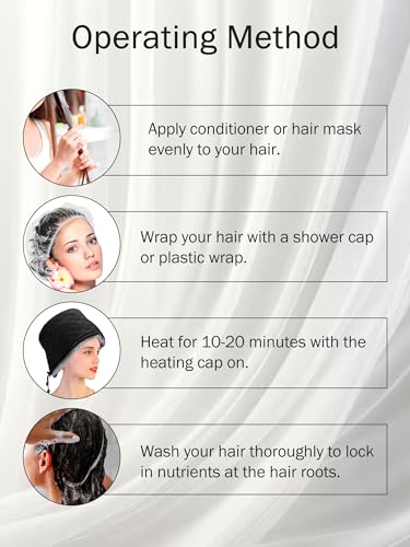 Watris Veiyi Hair Steamer Heat Cap with 2 Temperature Controls