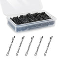 150 Count Mini Bobby Pins 1.38 inch Black with Storage Box