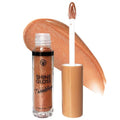 Brown Shimmer Plumping Lip Gloss with Glitter - Non Sticky