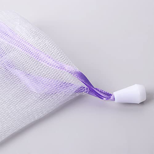 Leadigol 10PCS Foaming Mesh Soap Pouches with Drawstring