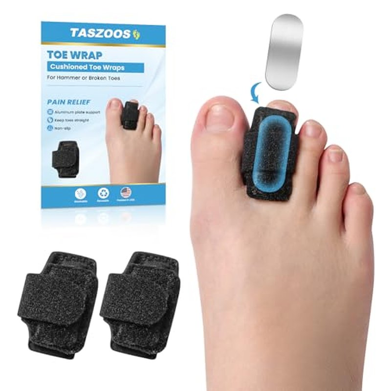 Hammer Toe Corrector - 2Pcs Toe Straightener with Aluminum Support