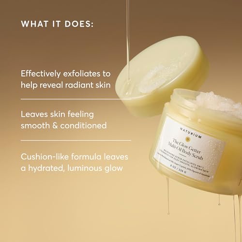 Naturium Glow Getter Body Scrub with Sugar Crystals, 8 oz