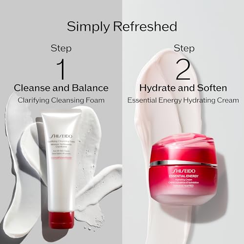 Shiseido Essential Energy Hydrating Cream Refill - 50 mL - Visibly Reduces the Look of Pores & Fine Lines - With Hyaluronic Acid - 24-Hour Hydration - Vegan - All Skin Types