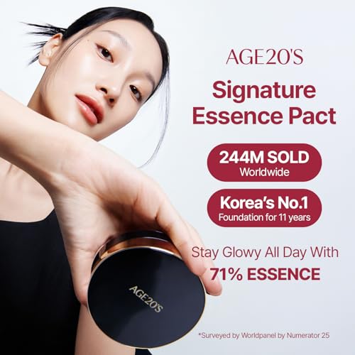 AGE20'S Signature Essence Cushion Foundation 21N - Vegan, SPF 50+