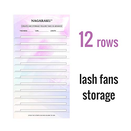 Eyelash Extension Storage Card with Tape - 20 Sheets