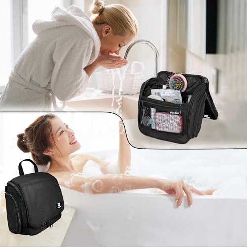 Goloni Hanging Toiletry Bag, 10 Compartments, 360° Rotating Hook