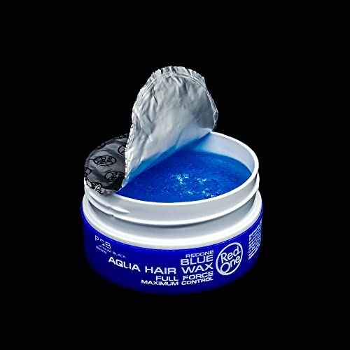 Redone Hair Styling Wax Blue 150ml | Ultra Strong Hold Gel Wax for Men & Women | Bubblegum Scent | Long Lasting High Shine Hair Wax | Professional Edge Control & Wet Look Styling Pomade