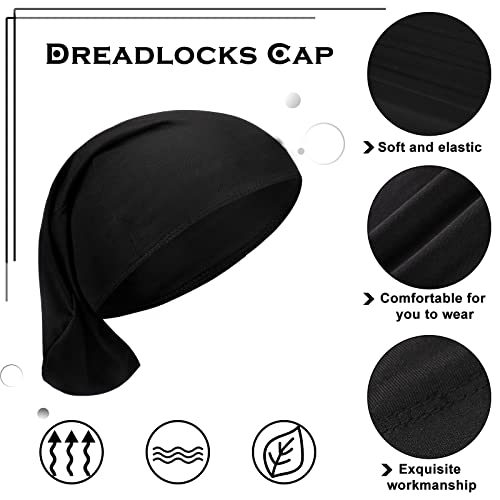 Unisex Dreadlock Sleep Cap Long Hair Head Wrap 4-Pack