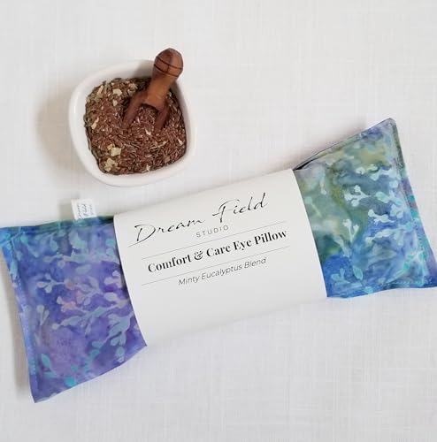 Mint Eye Pillow with Flaxseed & Eucalyptus | Warm/Cold Therapy