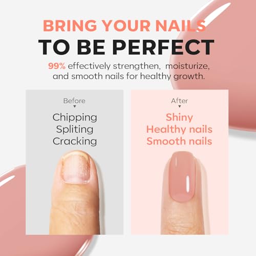 Modelones Nail Strengthener & Growth Hardener - Nude Ridge Filler Polish