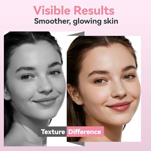 Sonic Dermaplaning Facial Hair Remover for Women, Gentle Peach Fuzz Removal Tool, Precision Control, Safe for Sensitive Skin, Portable & Rechargeable At-Home Skincare
