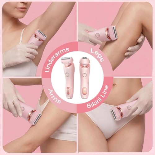 Electric Shaver for Women - Cordless Razor, Painless Trimmer, Waterproof