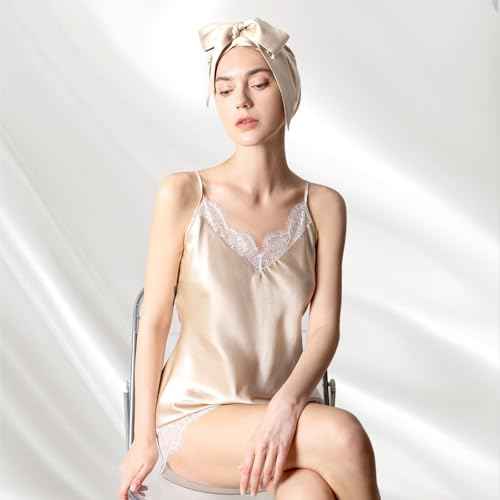 DAISYSILK 100 Pure Mulberry Silk Hair Bonnet for Sleeping Silk Hair Wrap for Women