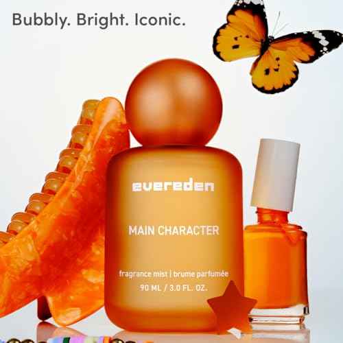 Evereden Fragrance Hair and Body Mist - Main Character: Clean and Vegan Collectible Hair and Body Spray for Teen Girls - Amplify Your Self Expression with Iconic Scents in Aesthetic Bottles