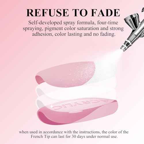 French Gel Nail Tips - Jofay Fashion French Tip Press on Nails, 10-Piece Set 320Pcs Short Square Nail Tips, Pre-applied Tip Primer & Base Coat, No Need to File Fake Nails for Nail Extension, 16 Sizes