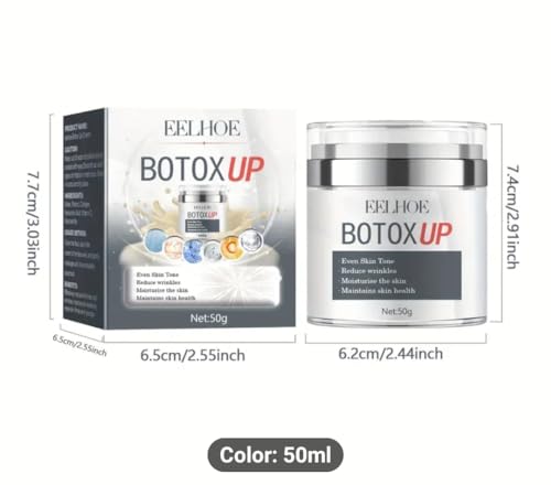 Generic Botoxup Hydration & Firming Face Cream Vitamin C, Niacinamide, Ceramide-Infused for Youthful, Collagen Boost Anti Aging Serum (Bottle 1 oz)