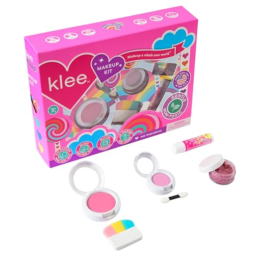 Klee Naturals Kids Makeup Kit – Non-Toxic Eye Shadow, Blush & Glitter