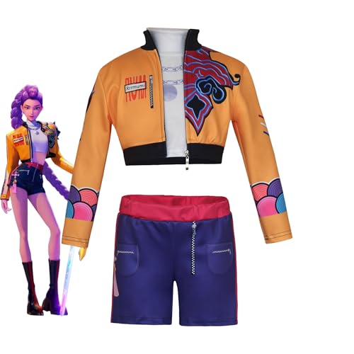 Demon Girls Cosplay Halloween Costume Top and Pants Set 3–14 Yrs