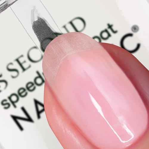 Nails Inc 45 Second Speedy Gloss Nail Polish Top Coat, Rapid Dry, Air Dry, Ultra Glossy, Chip Resistant, Long Wearing, Streak Free Shine, Strong Nail Polish Sealer, Clear, 0.47 Fl Oz