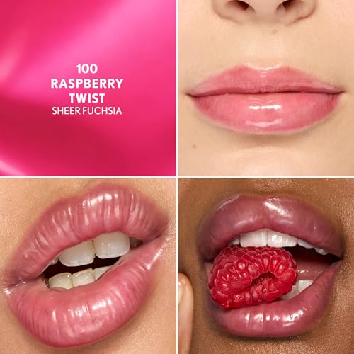 COVERGIRL Squishy Glaze Lip Butter Balm Raspberry Twist 100 Sheer Fuchsia