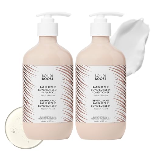 BondiBoost Repair Bond Builder Shampoo & Conditioner Set - Strengthening Hair Care