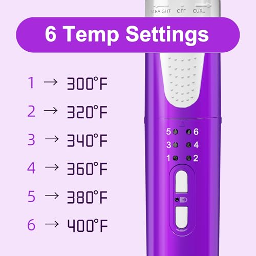 BERTA 1 Inch 2-in-1 Curling Iron & Hair Straightener