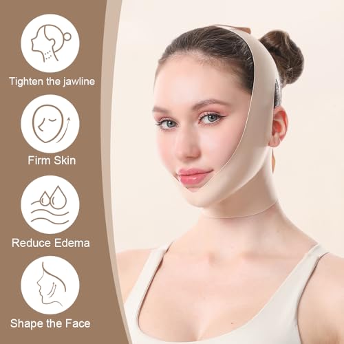 V-Shaped Face Lift Belt - Chin & Jaw Lifting Strap