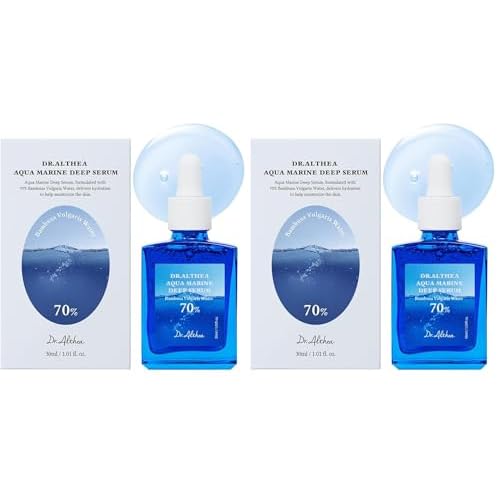 Dr.Althea Aqua Marine Deep Serum | Instant Hydration & Soothing Facial Serum for All Skin Types | Korean Vegan Skincare (Pack of 2)