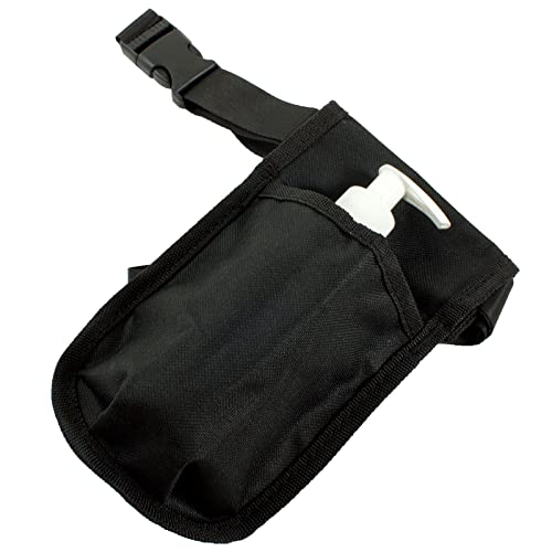 10 Pack Black Body Linen Rapport Single Massage Bottle Holster - The Essential Accessory for Massage Therapy Practitioners - Comfortable and Durable Lotion or Oil Bottle Holster