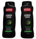 PowerStick 3-in-1 Men's Shampoo Conditioner Body Wash, 18 oz