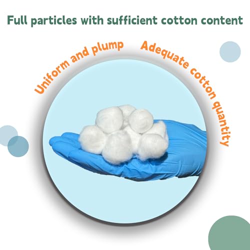 UAN Sterile Medical Cotton Balls - 100% Pure Cotton Wound Care (20 Packs)