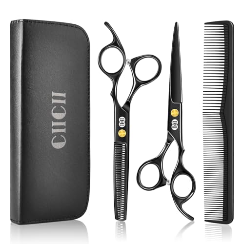 CIICII 6.7" Professional Hair Cutting Scissors Set – Barber Shears Kit