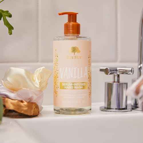 Tree Hut Vanilla Serum Infused Hand Wash, Nourish & Hydrate Hands, Strengthening Skin Care, Long-Lasting Scent, Cleanse & Lock in Moisture, Cermamides, Holiday Gift & Stocking Stuffer, 11 fl oz