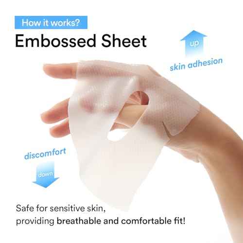 Abib Collagen Gel Mask Sedum Jelly 4 Sheets (Hydrating) I Korean Vegan Collagen, Cooling Hydrating Hyaluronic Acid Hydrogel Face Mask Skin Care