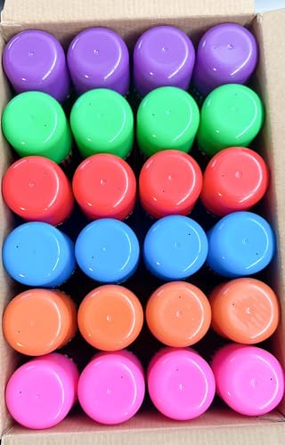 Temporary Hair Color Spray Bulk Case 24 Cans 6 Colors 3oz