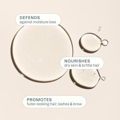 Cliganic Organic Castor Oil, 100% Pure (2oz Glass Bottle with Eyelash Kit) - For Eyelashes, Eyebrows, Hair & Skin (Packaging May Vary)