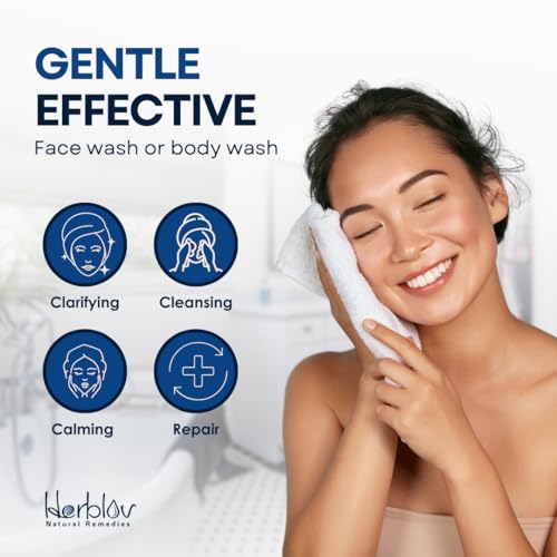 Ganskin Pyrithione Zinc Face & Body Wash - 2% Zinc Therapy for Acne & Eczema